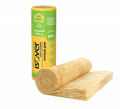Утеплитель ИЗОВЕР Теплый Дом 2*50*1220*7000 мм 17,1 м2 0.85 м3 фото Центр Металлокровли