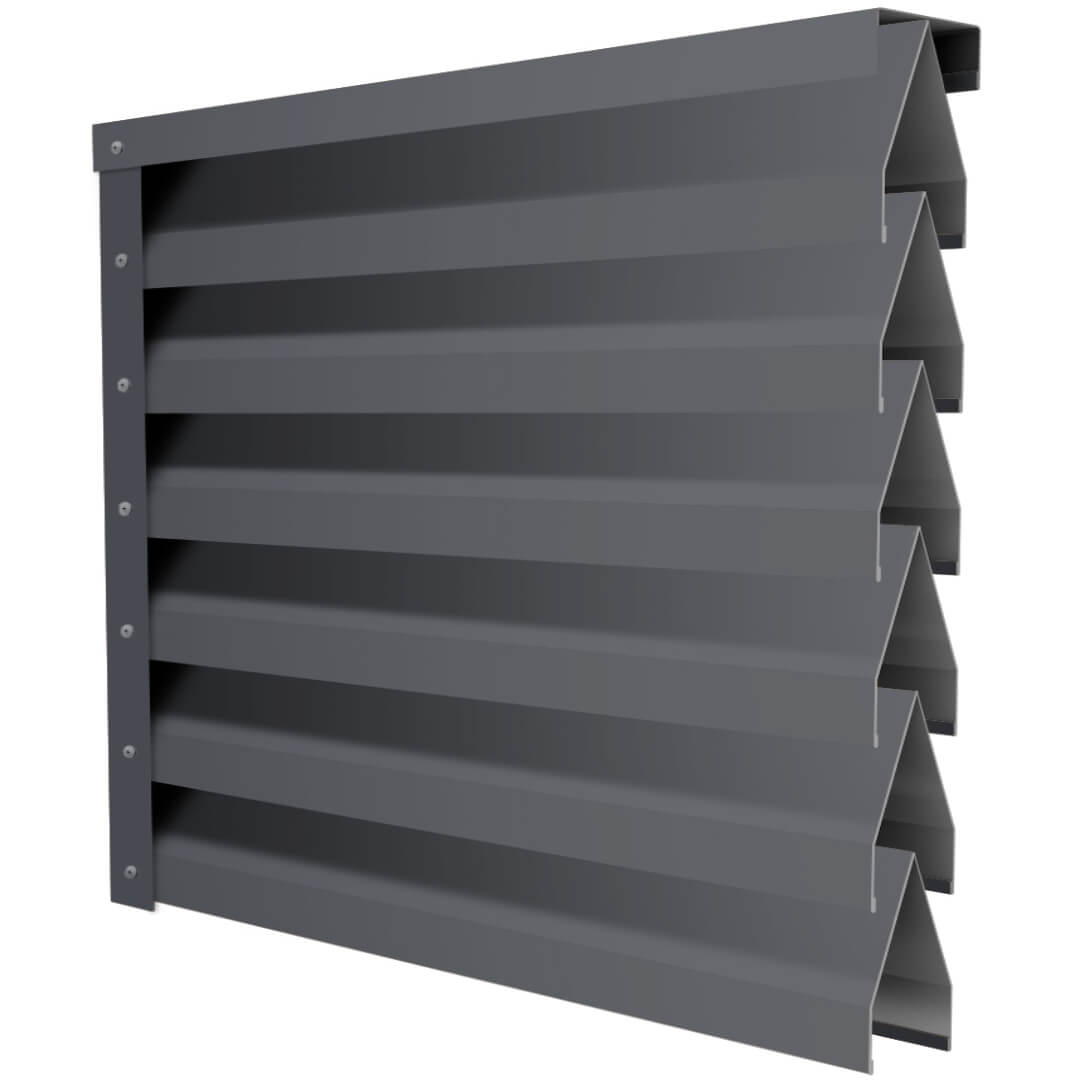 Ламель Реснички RAL7024 Серый Графит двустороннего забора