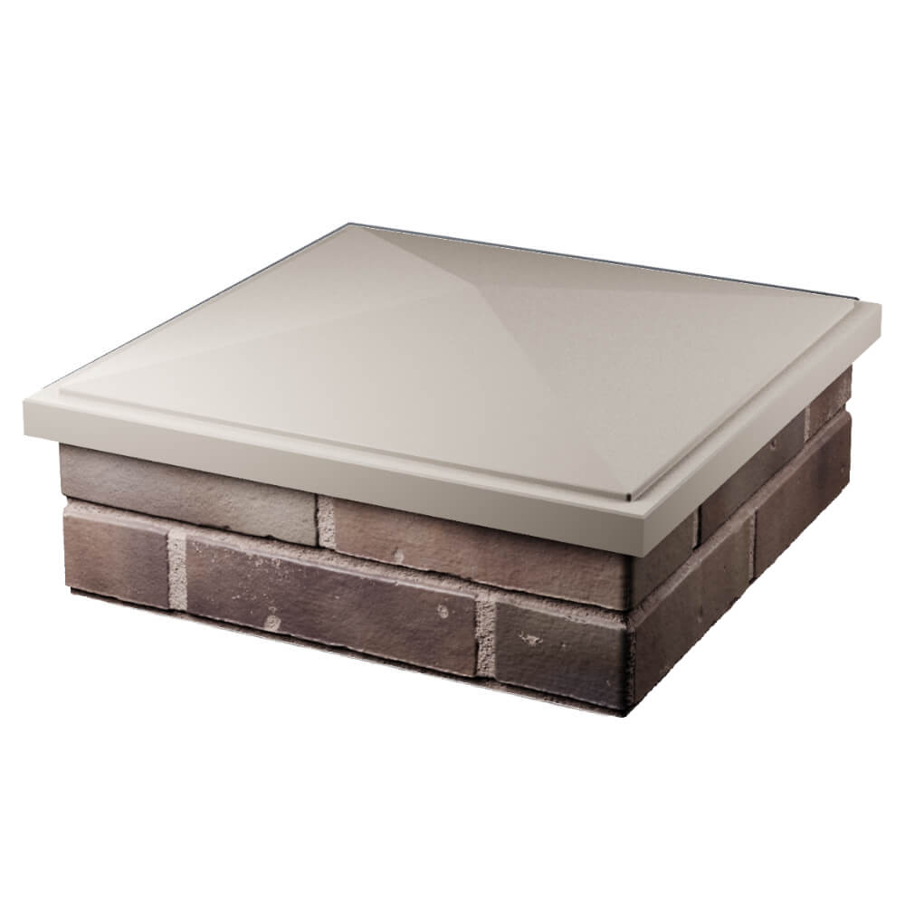 Колпак БонаМоно Бежевый на столб 2х2 кирпича фото 3