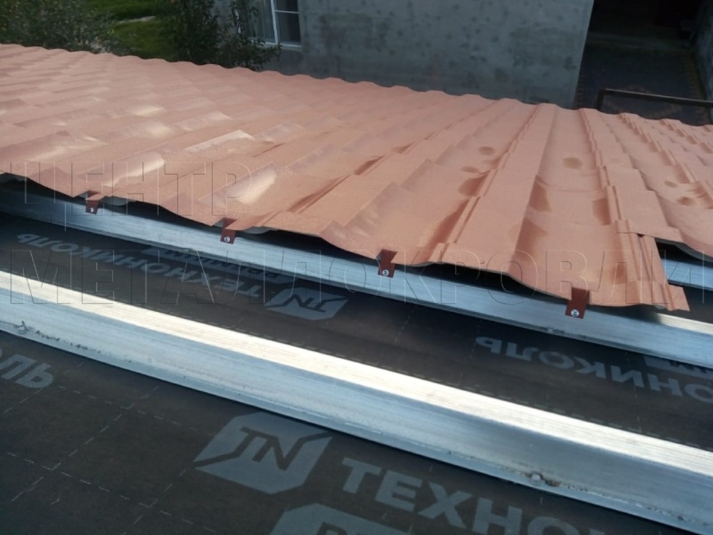 Металлочерепица Геркулес 8004 терракотовый Стальной Бархат от Центра Металлокровли в Благовещенске