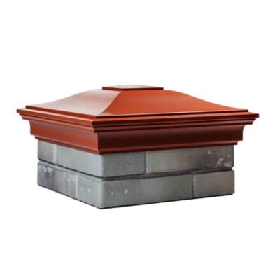 Колпак на столб забора MONBLAN Красный 1,5х1,5 еврокирпича (0.7НФ) 2